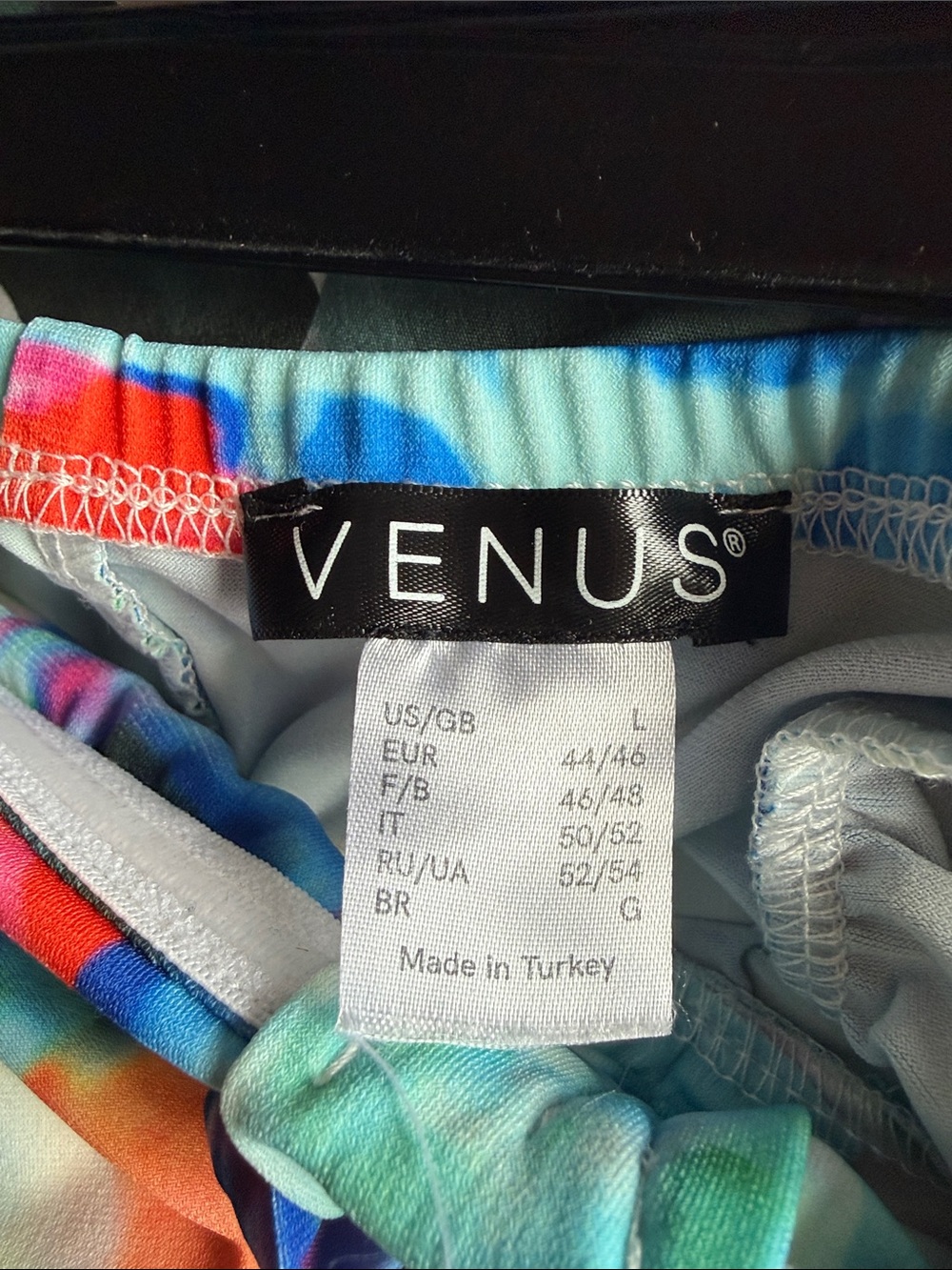 VENUS Multicolor Watercolor Animal Print Maxi Dress - Blue, Green, Orange - Picture 3 of 4